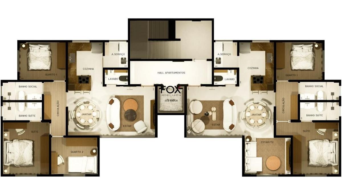 Apartamento, Cidade Jardim, 3 Quartos, 2 Vagas, 1 Suíte