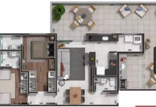 Cobertura, Prado, 2 Quartos, 2 Vagas, 2 Suítes