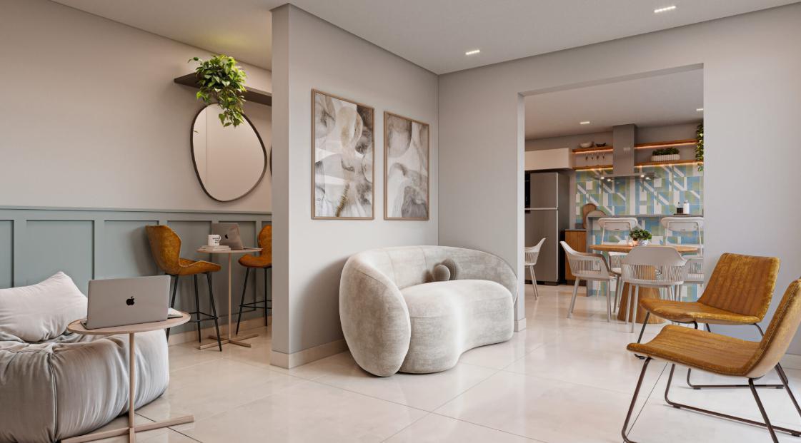 Apartamento, Centro, 2 Quartos, 1 Vaga