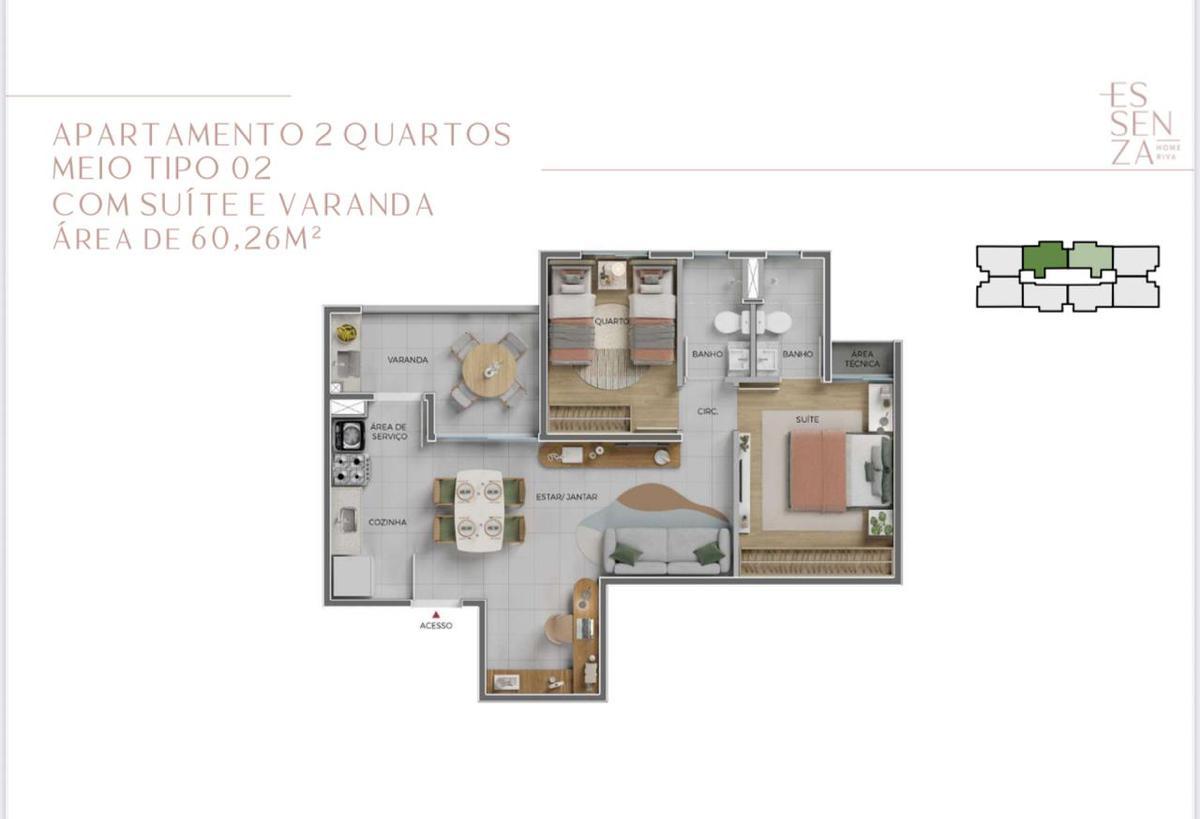 Apartamento, Palmares, 2 Quartos, 1 Vaga, 1 Suíte