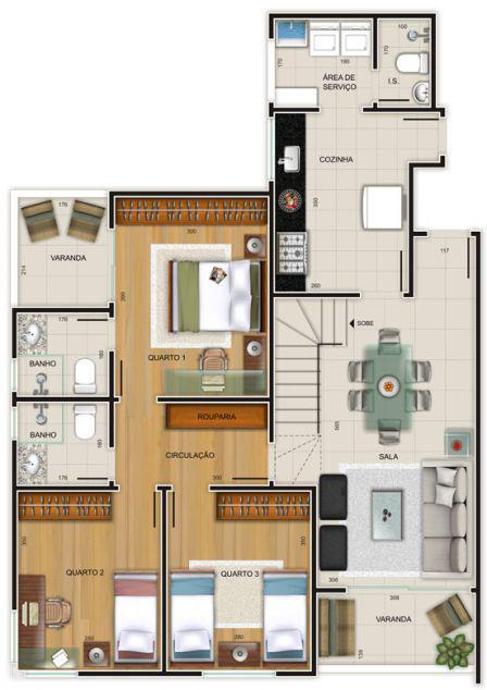 Cobertura, Jaraguá, 4 Quartos, 4 Vagas, 1 Suíte