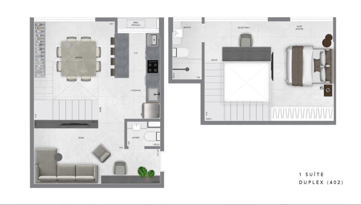 Apartamento, Sion, 1 Quarto, 1 Vaga, 1 Suíte