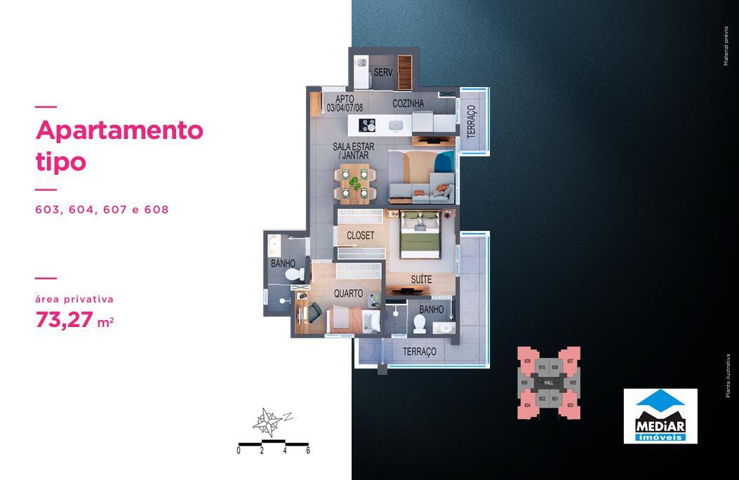 Apartamento, Santa Efigênia, 1 Quarto, 0 Vaga, 1 Suíte