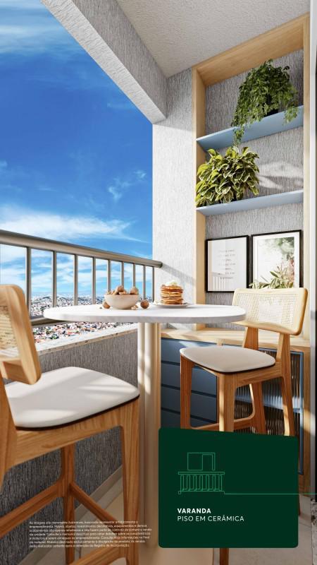 Apartamento, Alípio de Melo, 2 Quartos, 1 Vaga