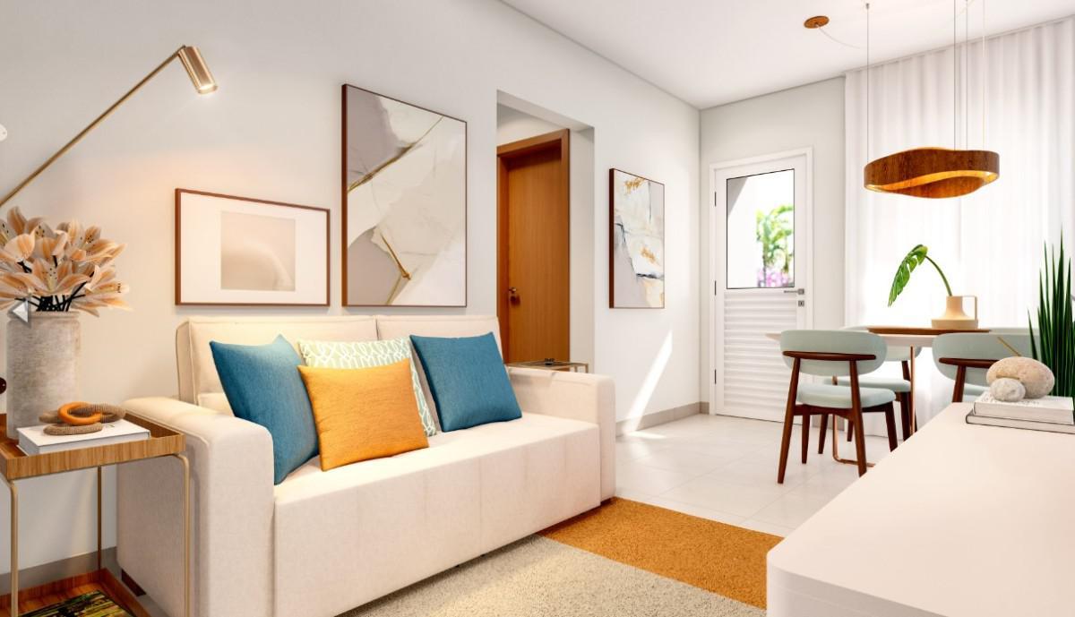 Apartamento, Bandeirinhas, 2 Quartos, 1 Vaga