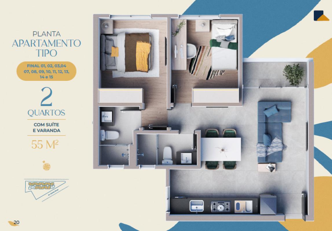 Apartamento, São Luiz (pampulha), 2 Quartos, 1 Vaga, 1 Suíte