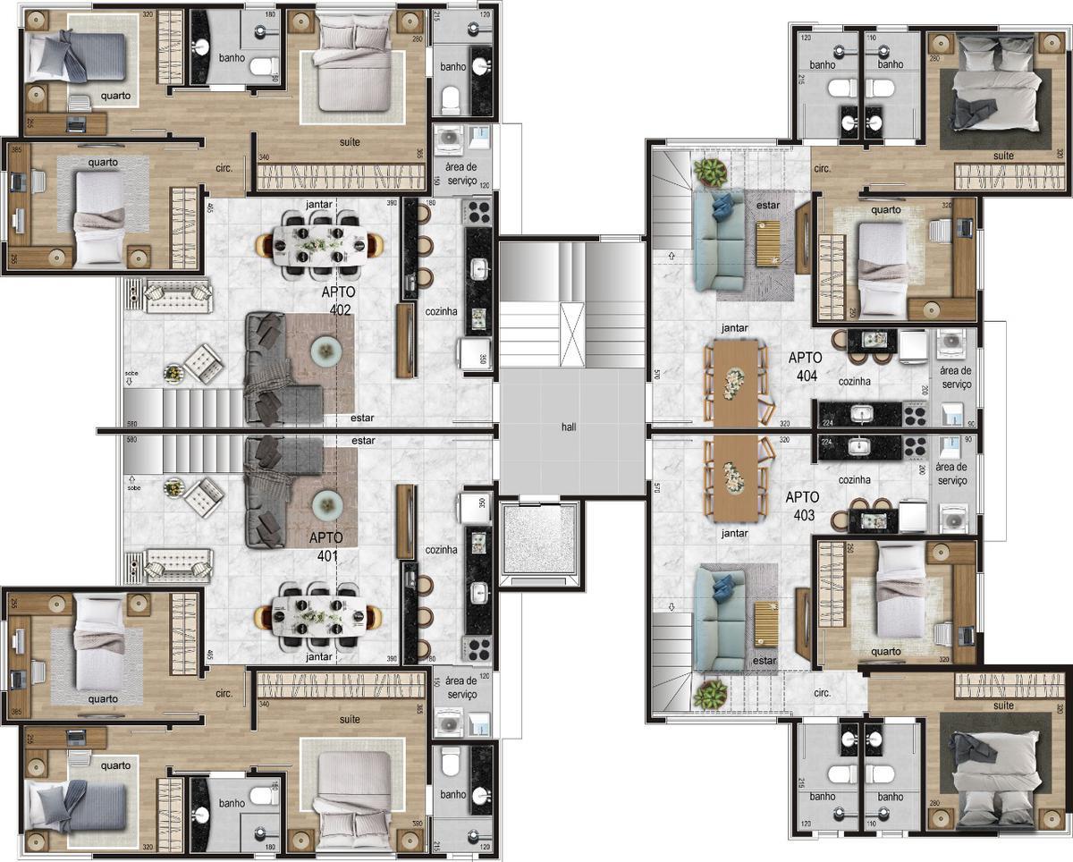 Cobertura, Itapoã, 3 Quartos, 2 Vagas, 2 Suítes