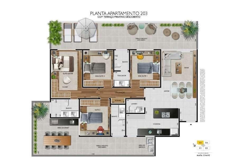 Apartamento, Castelo, 4 Quartos, 3 Vagas, 3 Suítes