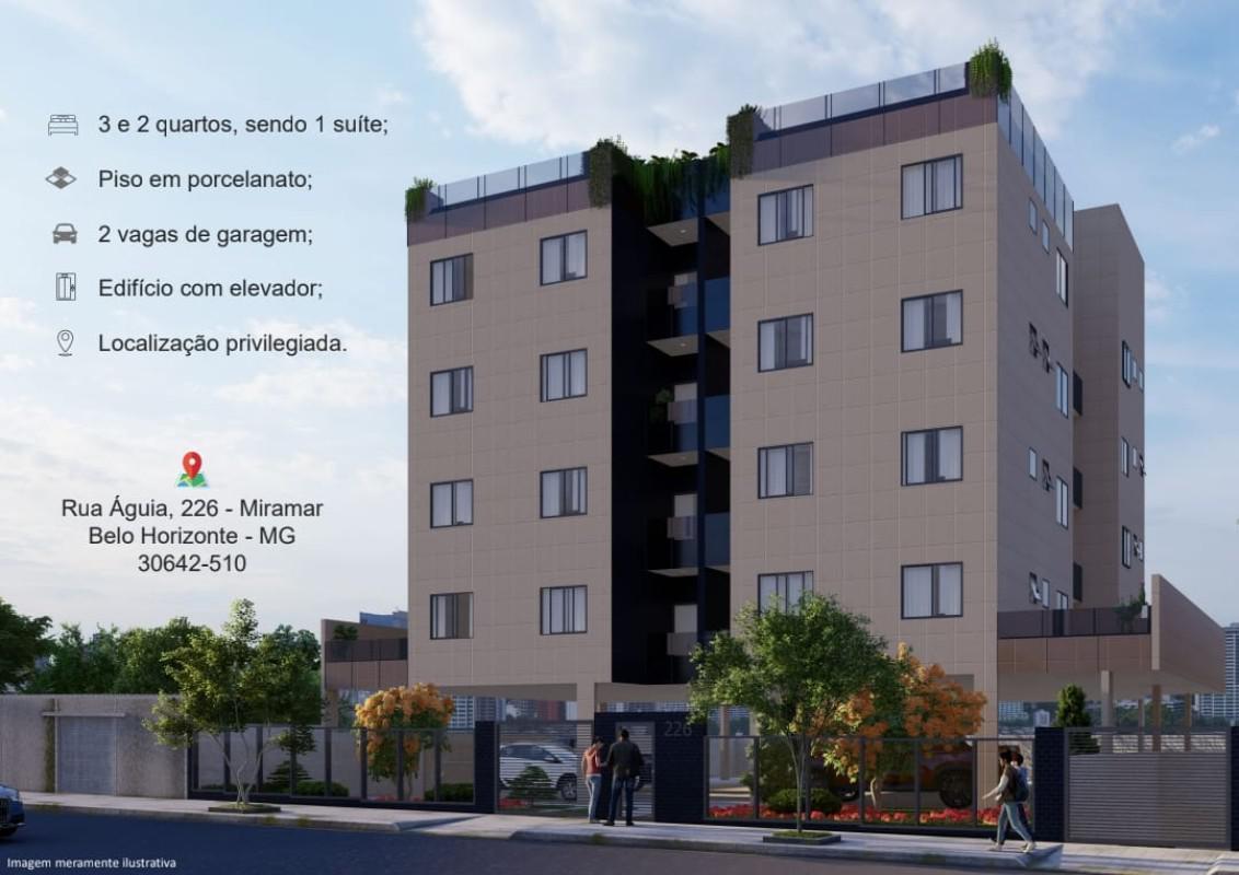 Cobertura, Miramar (barreiro), 2 Quartos, 2 Vagas, 1 Suíte