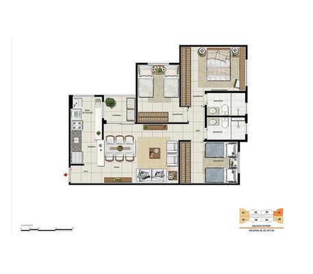 Apartamento, Cidade Industrial, 3 Quartos, 1 Vaga, 1 Suíte