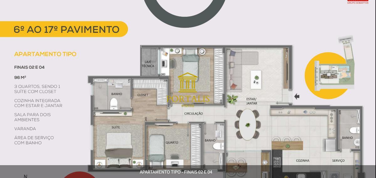 Apartamento, Buritis, 3 Quartos, 3 Vagas, 1 Suíte