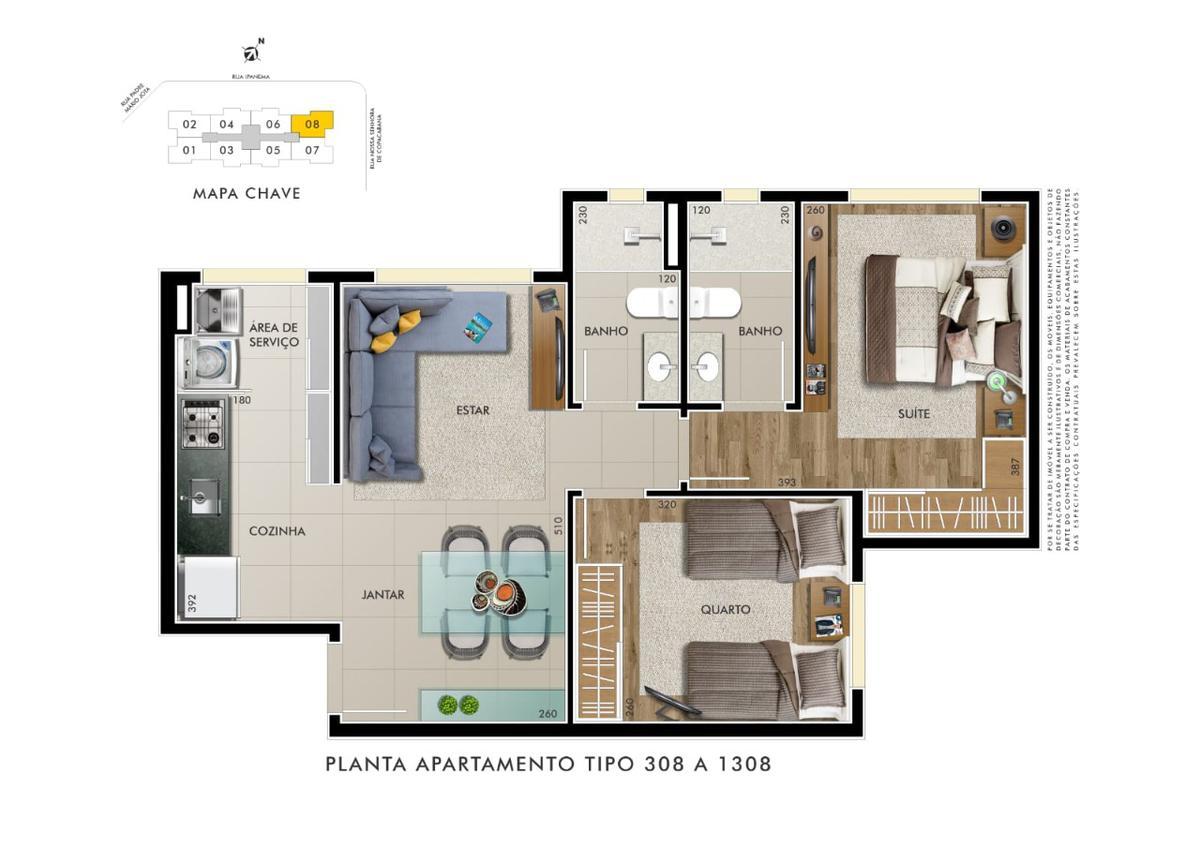 Apartamento, Lagoinha Leblon (venda Nova), 2 Quartos, 1 Vaga, 1 Suíte
