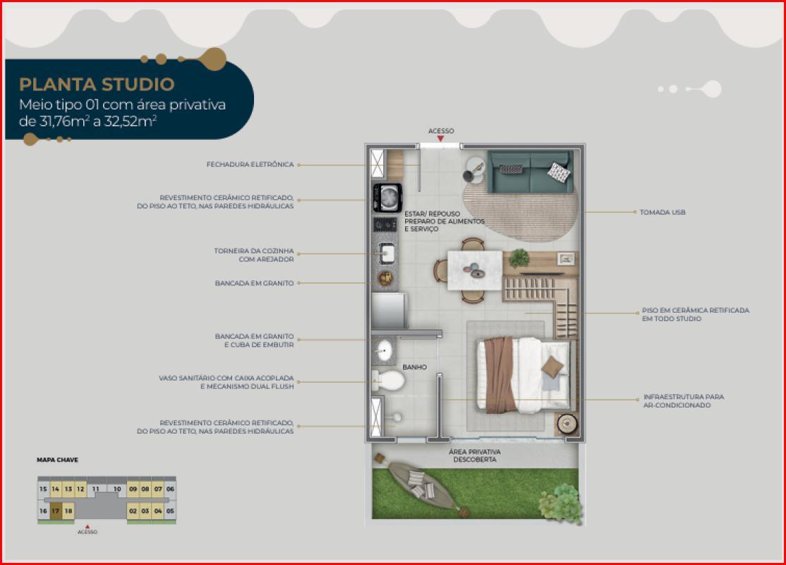 Apartamento, São Cristóvão, 1 Quarto, 0 Vaga, 1 Suíte