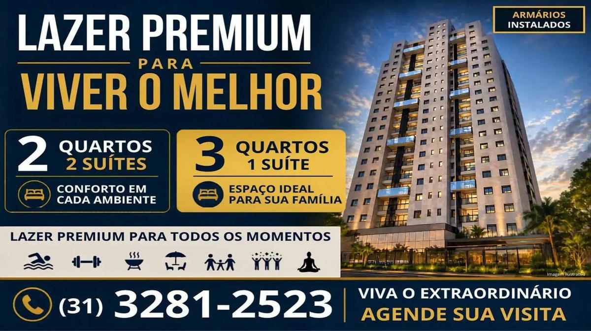 Apartamento, Gutierrez, 3 Quartos, 2 Vagas, 1 Suíte