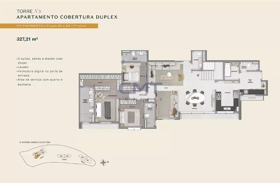 Cobertura, Jardinaves, 4 Quartos, 4 Vagas, 4 Suítes