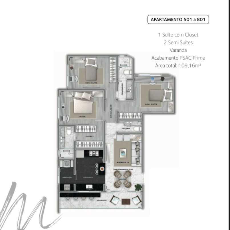 Apartamento, Lourdes, 3 Quartos, 2 Vagas, 1 Suíte