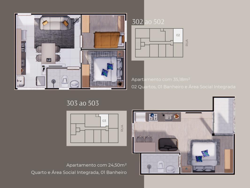 Apart Hotel, União, 2 Quartos, 0 Vaga