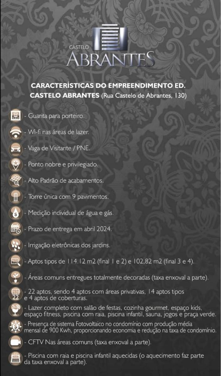 Cobertura, Castelo, 3 Quartos, 4 Vagas, 3 Suítes