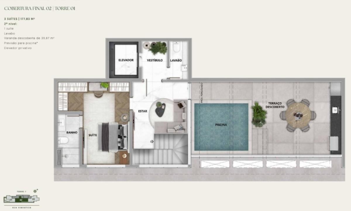 Cobertura, Vale do Sereno, 3 Quartos, 2 Vagas, 3 Suítes